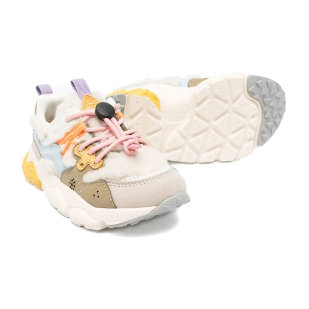 Kinder Multicolor Sneakers mit Kunstpelzbesatz>Flower Mountain Best