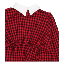 Kinder es und Schwarzes Baumwollhemd mit Weißem Kragen><noscript><img width=