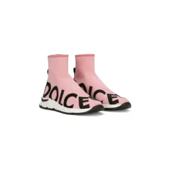 Kinder Sneakers in Pink mit Marken-Tape-Zuglasche>Dolce & Gabbana New