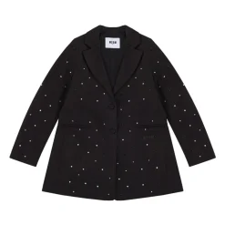Klassische Jacke mit gesticktem Logo>MSGM New