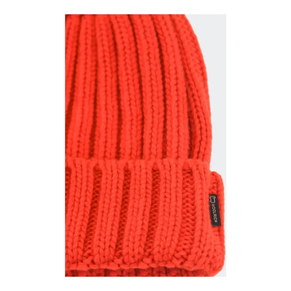 Knit Beanie with Raised Logo>Woolrich Outlet