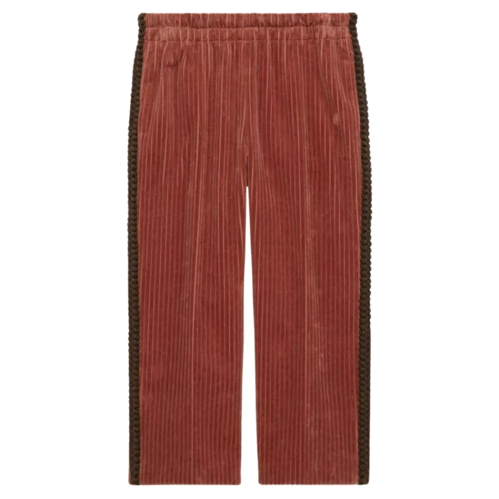 Kupferfarbene Cordhosen für Kinder>Gucci