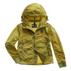 Kurze ungefütterte Jacke>Blauer Hot