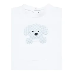 Kurzer Strampler mit Welpenprint><noscript><img width=