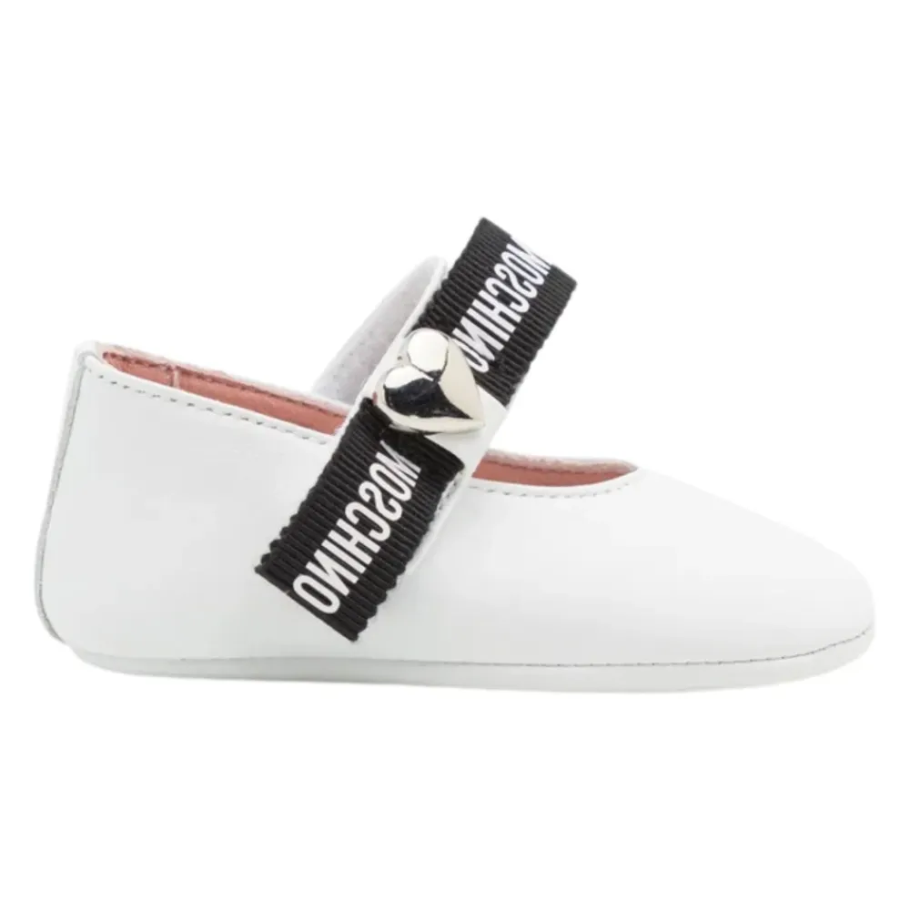 Laminierte Nappa Ballerinas>Moschino Discount