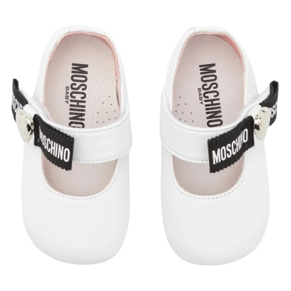 Laminierte Nappa Ballerinas>Moschino Discount