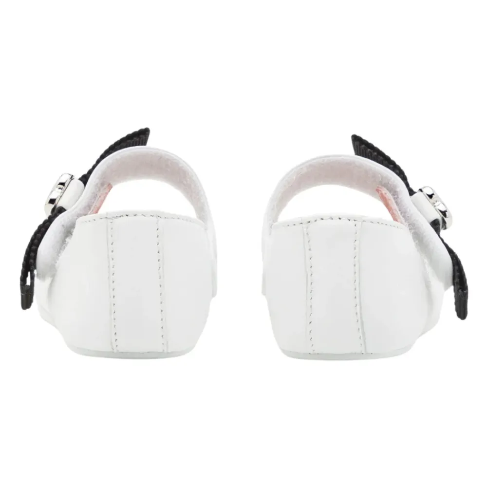 Laminierte Nappa Ballerinas>Moschino Discount