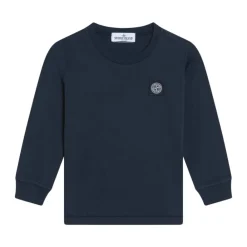 Langärmeliges T-Shirt aus leichtem Baumwolljersey>Stone Island Discount