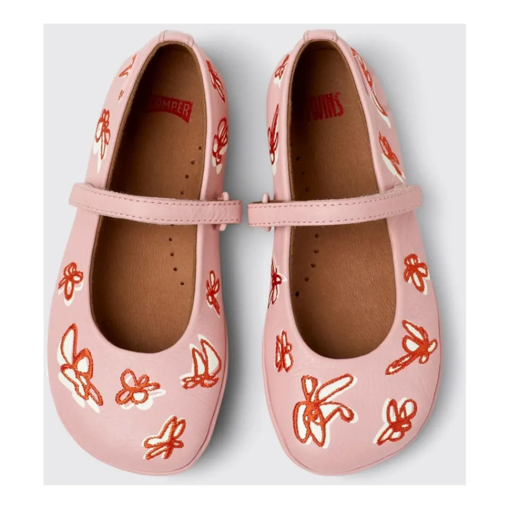 Leder Ballerina Flats Slip-On Schuhe>Camper Best