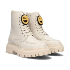 Leder Schnürstiefel mit Reißverschluss>Nubikk