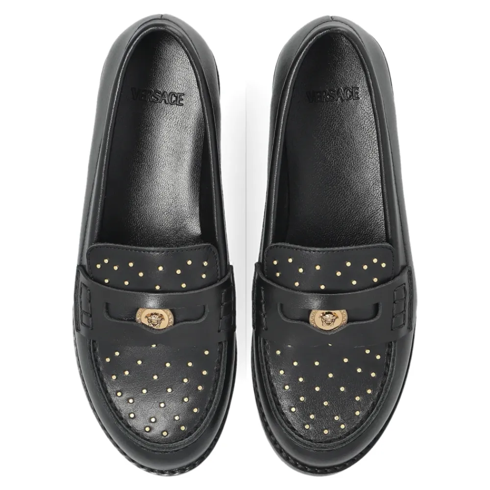 Lederloafers>Versace
