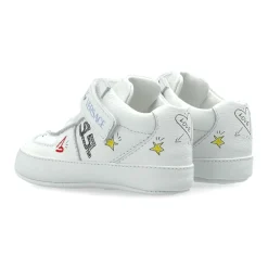 Leder-Sneakers mit Print><noscript><img width=