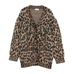 Leopard Print Cardigan>Laneus Outlet