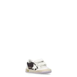 Lila Kinder Leder Sneakers mit Glitzer>Golden Goose New