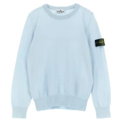 Logo Baumwoll-Rundhalspullover>Stone Island