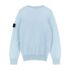 Logo Baumwoll-Rundhalspullover>Stone Island