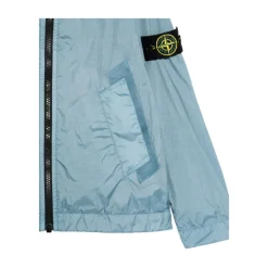 Logo Patch Hooded Jacket>Stone Island