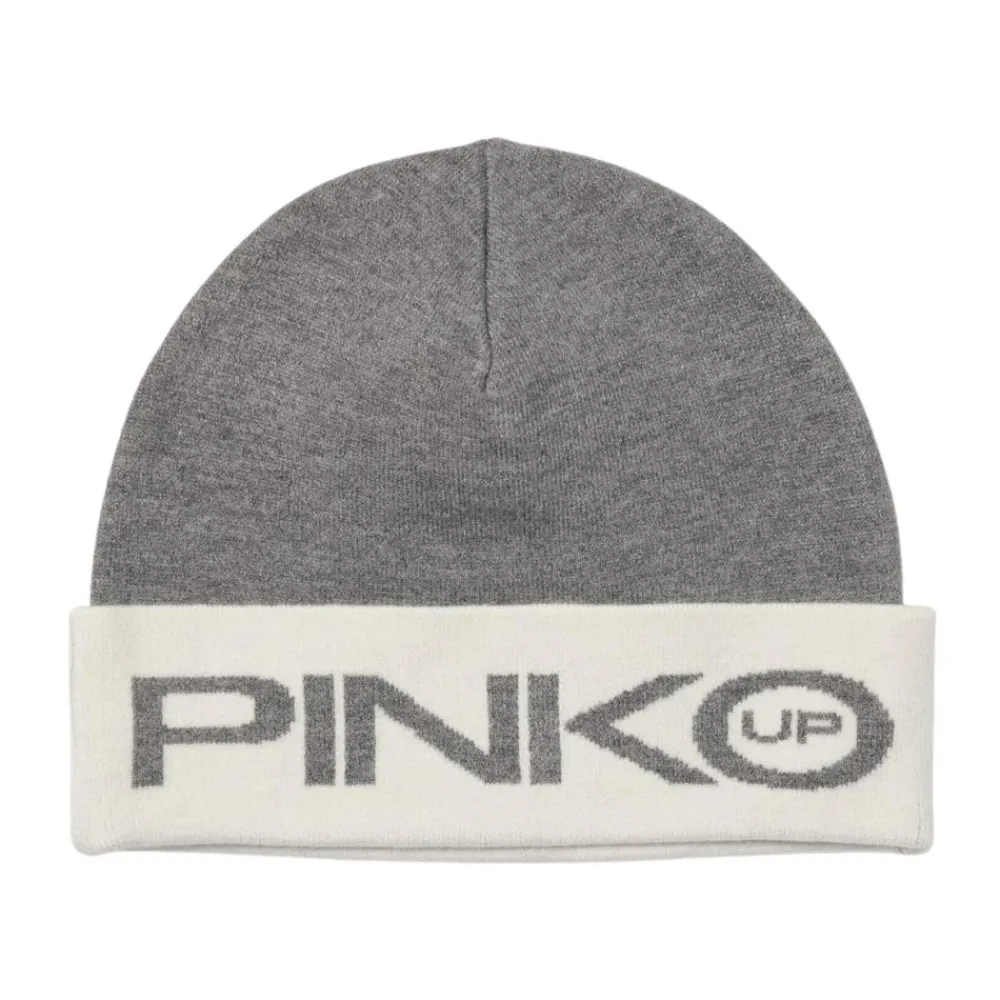 Logo Strickmütze für Stilvolle Wärme>PINKO Hot