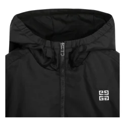 Logo-bestickter Kapuzenmantel><noscript><img width=