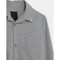 Lässiges Hemd mit gesticktem Logo><noscript><img width=