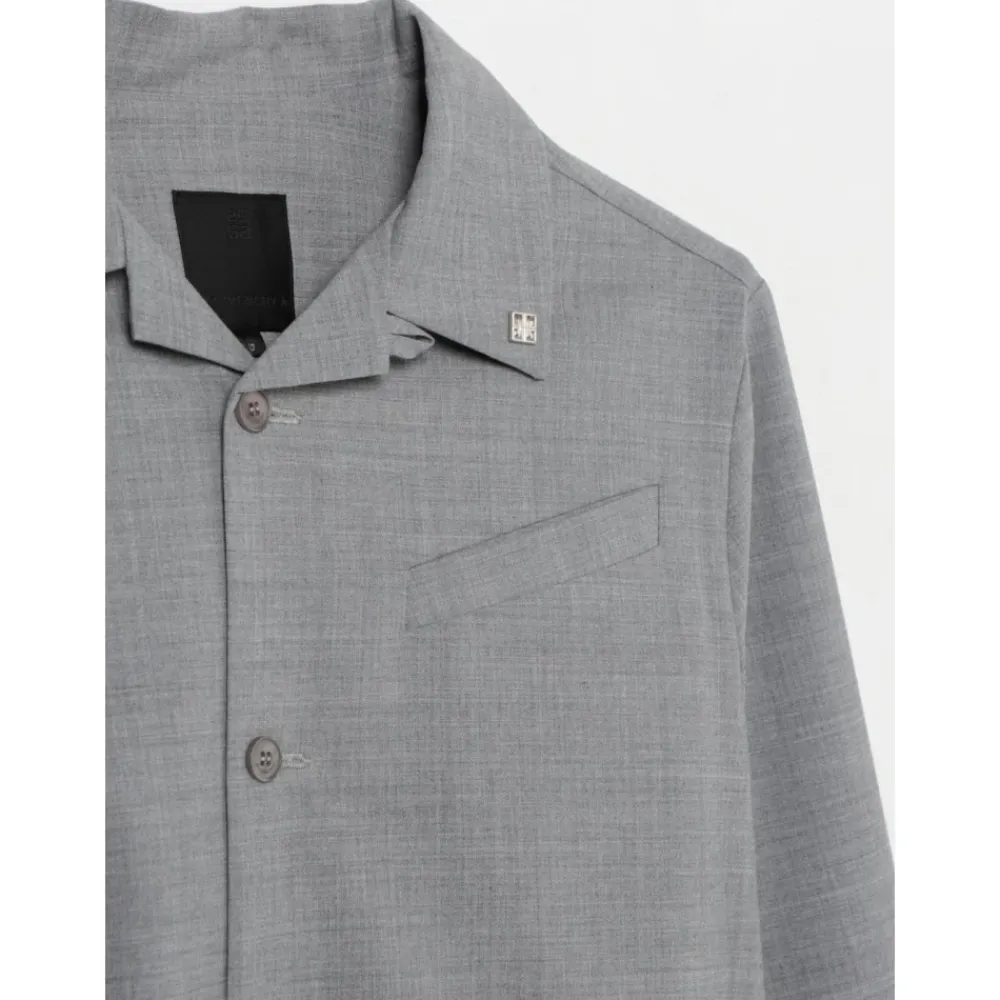 Lässiges Hemd mit gesticktem Logo>Givenchy Discount