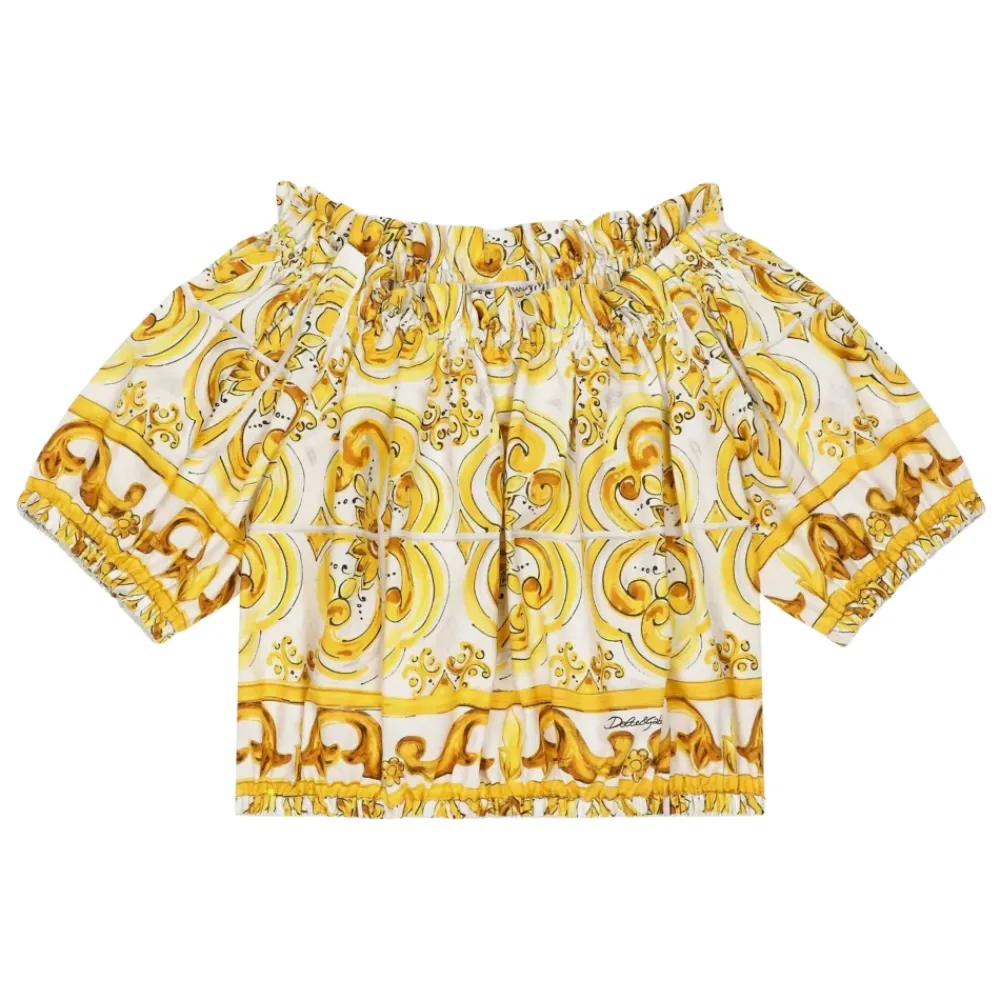 Maiolica Print Bluse in>Dolce & Gabbana New