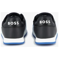 Marineblaue Logo-Sneaker für Jungen SS2025><noscript><img width=