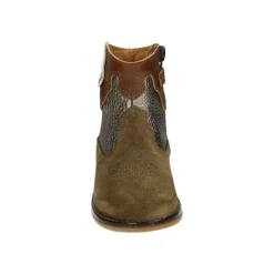 Mädchen Kurze Stiefel Taupe Leder Nubuk>Develab Sale