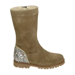 Mädchen Kurze Wildlederstiefel, Farbe Cognac>Beberlis New