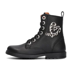 Mädchen Schnürstiefel mit Ponyhaar-Herz>Develab Discount