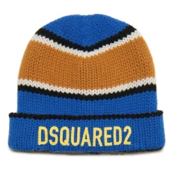 Mehrfarbige Wollmütze mit Logo>Dsquared2 New