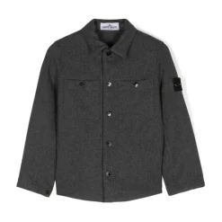 Melange Dunkeles Overshirt>Stone Island Online