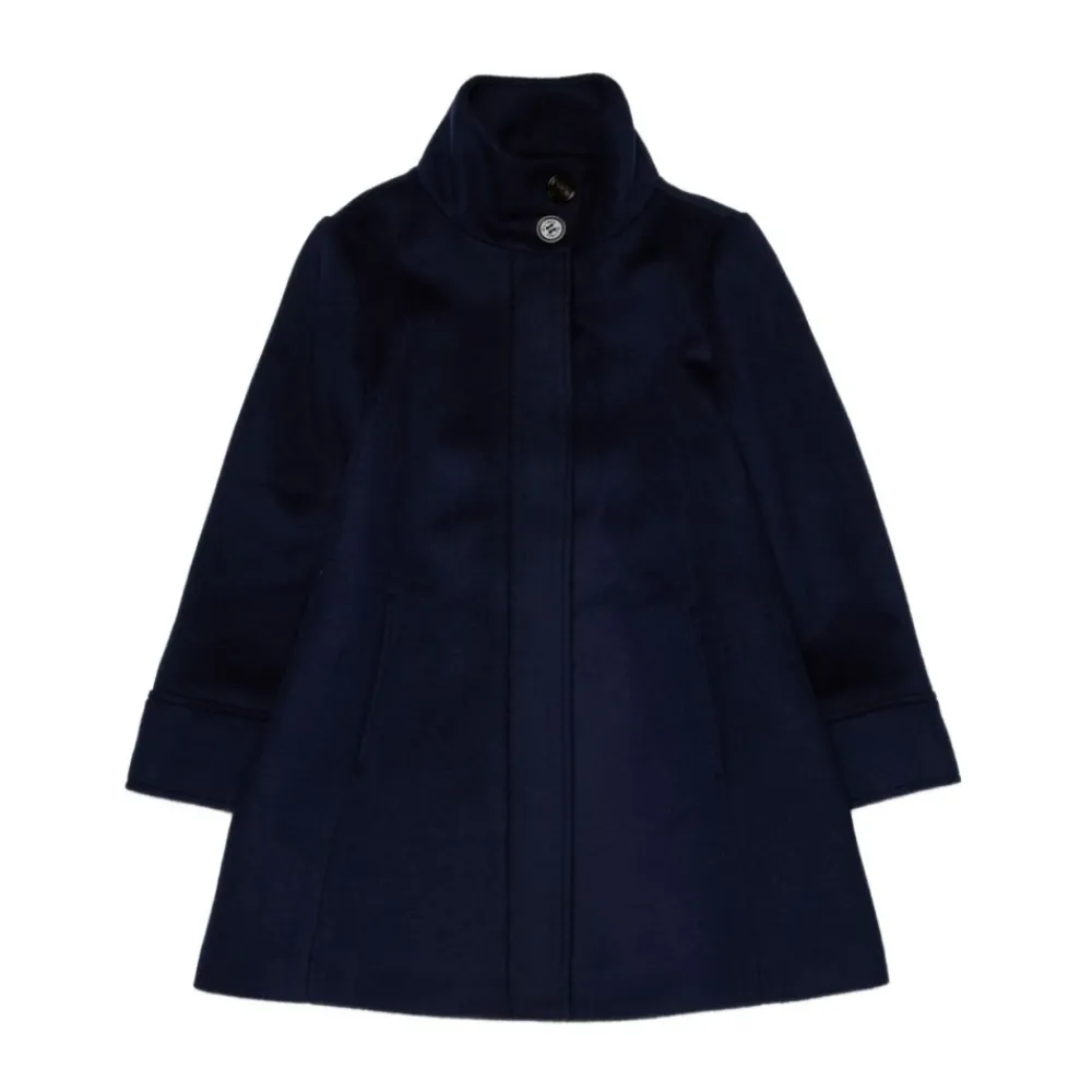 Midnight Blue Stand-Up Collar Coat>Max & Co Clearance