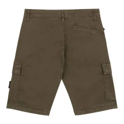 Militäre Cargo-Shorts mit Logopatch>Stone Island