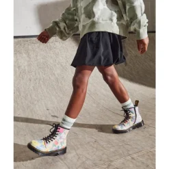 Mini Floral Print Boots><noscript><img width=