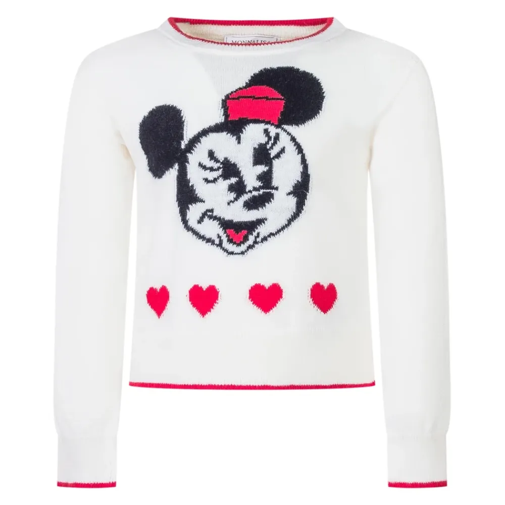Minnie Mouse Inlaid Sweater>Monnalisa New