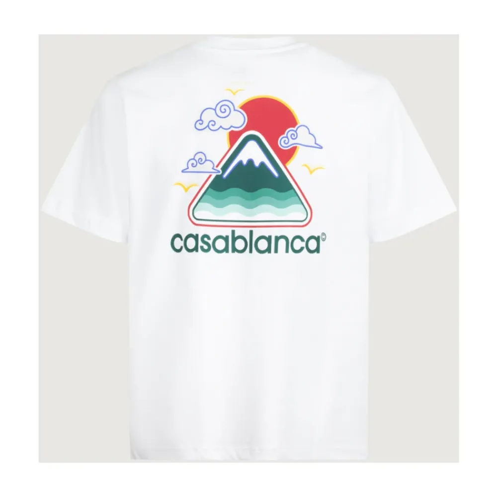 Montagne Ondulee Kurzarm T-Shirt>Casablanca Clearance