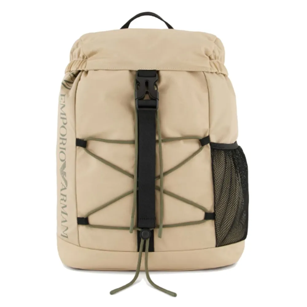 Nylon Rucksack mit Riemen und gekreuzten Kordeldetails>Armani Best