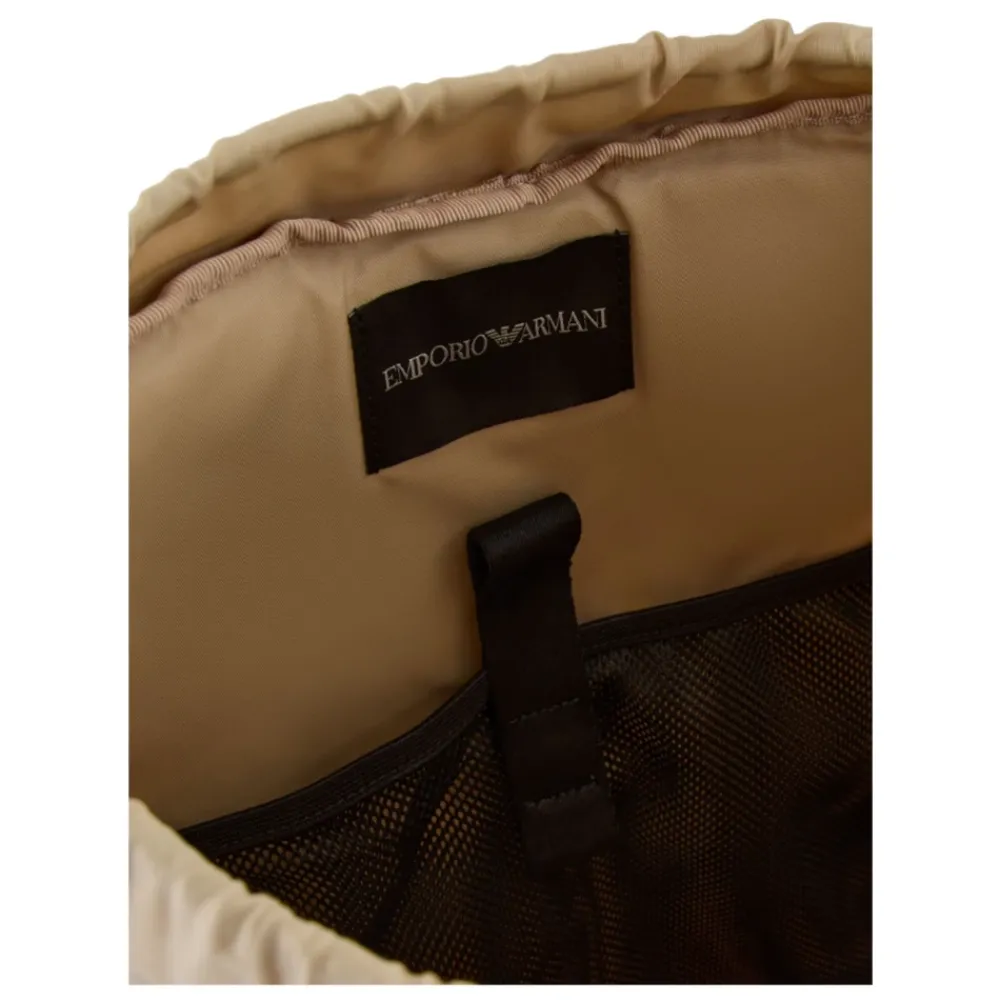 Nylon Rucksack mit Riemen und gekreuzten Kordeldetails>Armani Best