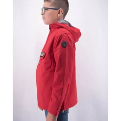 Nylon-Kapuzenjacke mit recycelter daunenfreier Polsterung><noscript><img width=