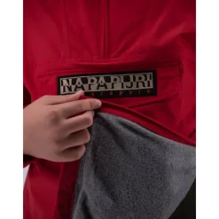 Nylon-Kapuzenjacke mit recycelter daunenfreier Polsterung><noscript><img width=