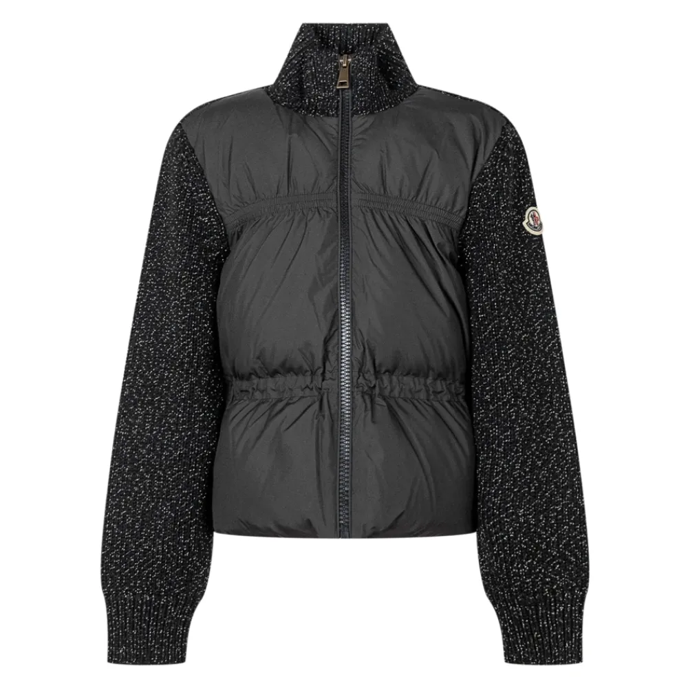 Padded Metallic Wool Zip-Up Cardigan>Moncler Best