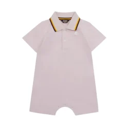 Pagliaccetto con collo a Polo in costina rigato>K-Way Discount