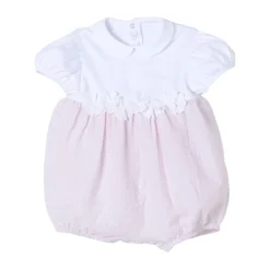 Peter Pan Kragen Romper Kurze Ärmel>Il Gufo Discount