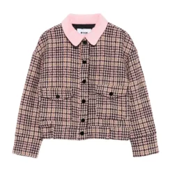 Pied-de-poule Tweed Jacke>MSGM Outlet
