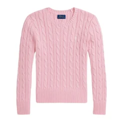 pink ribbed cuffs crew neck>Ralph Lauren Clearance