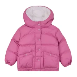 Pinke Pufferjacke mit Logo>Moncler Clearance