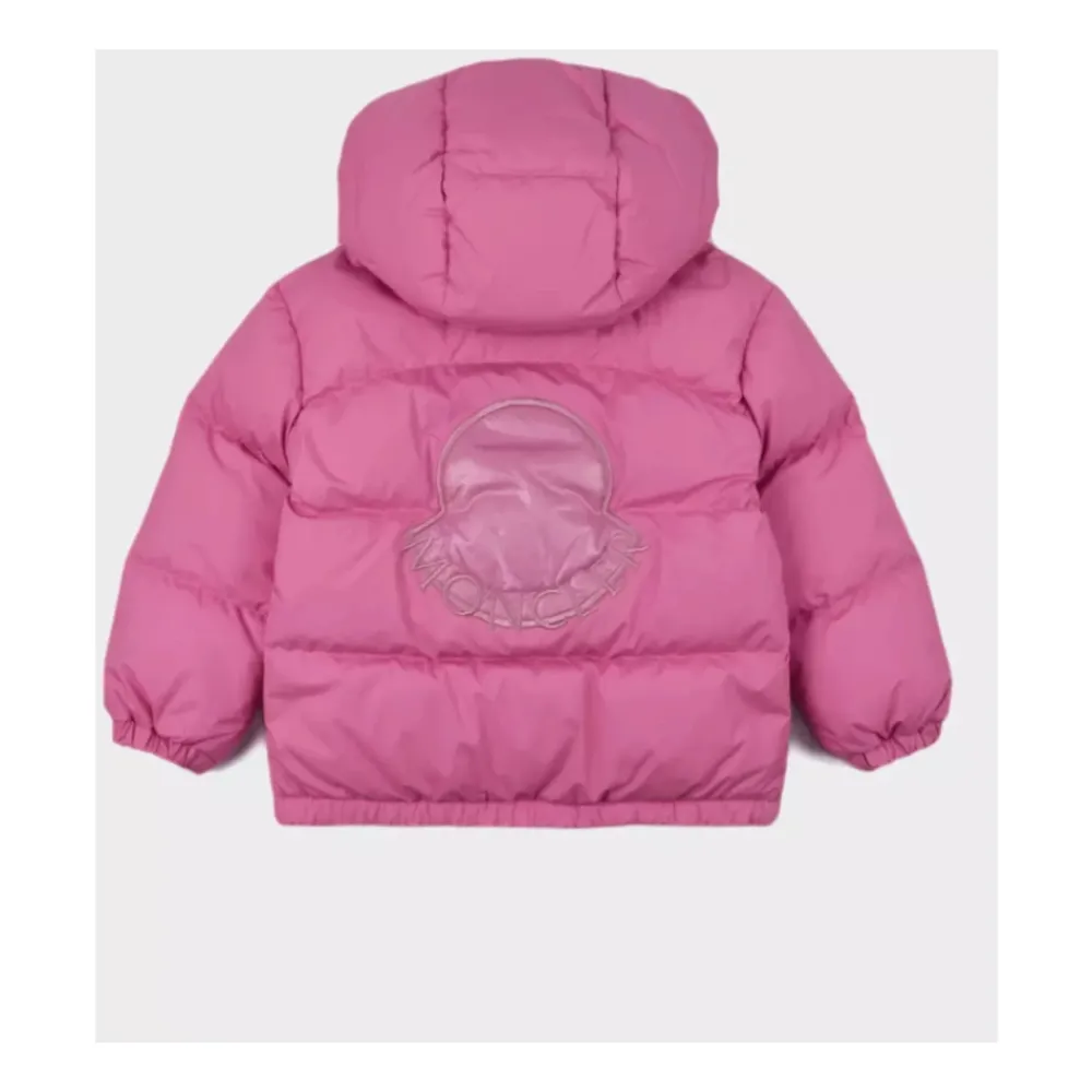 Pinke Pufferjacke mit Logo>Moncler Clearance