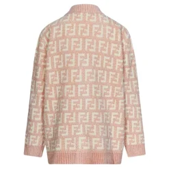 Pinke Strickjacke mit FF-Logo>Fendi New
