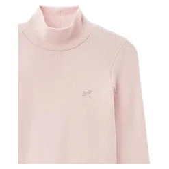 Pinkfarbener Pullover mit Strass-Logo>Monnalisa Clearance
